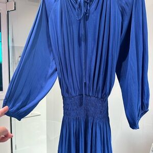 Ramy Brook Vibrant Blue Long Sleeve Dress